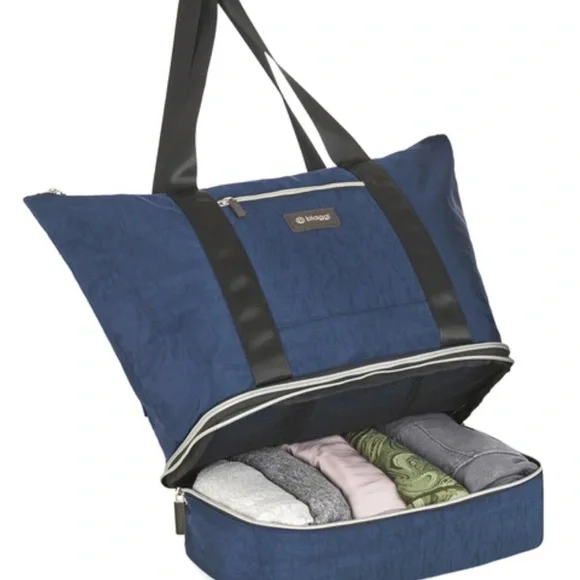 Stylish Blue Tote Bag - Picture 3 of 5